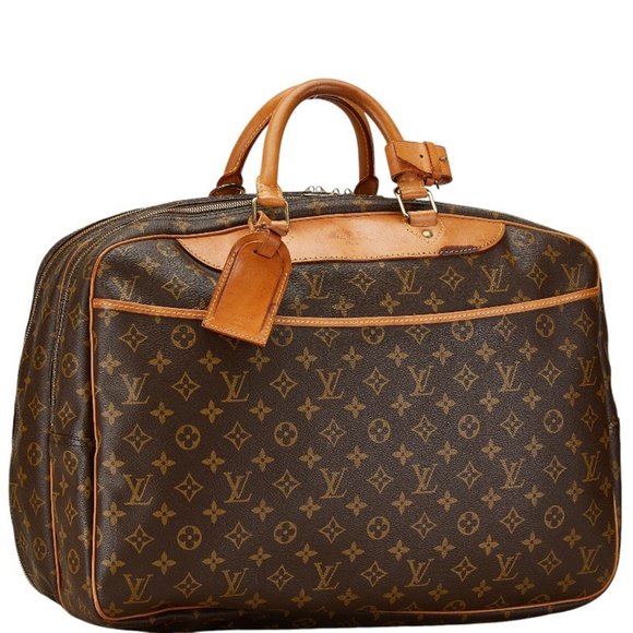 Louis Vuitton Monogram Alize Boston Bag Shoulder M41399 Brown Leather PVC Men... - Picture 3 of 14